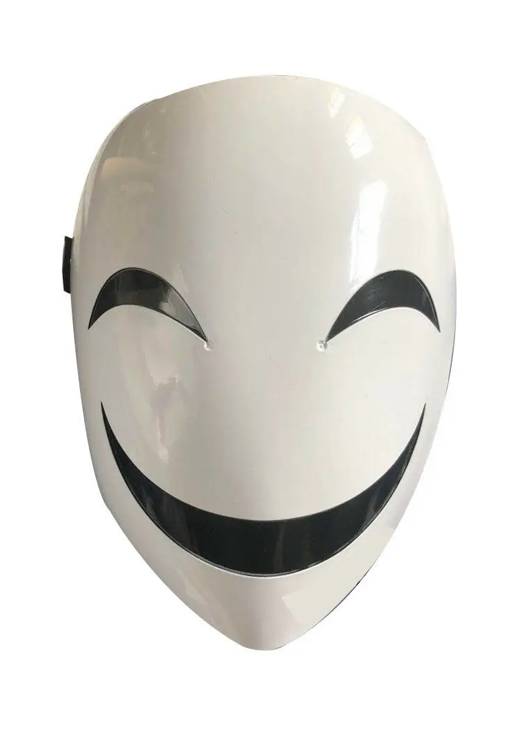 Adjustable Mask Adults Japanese Anime Black Bullet Hiruko White Visible  Helmet Cosplay Costume Props Halloween Gifts Collection