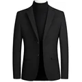 Men's Wool Blazers Male Suit Jacket Oversized Solid Business Casual Winter Jacket Men Clothing Wedding Suit Coat 4XL preview-5