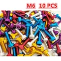 10PCS Motorcycle Screw Colourful Decal M6 Screws Moto Parts Universal Motorbike Screw 6MM Decorative Scooter Accessory Red Blue preview-2