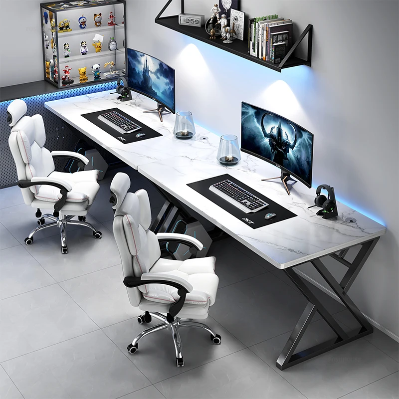 Double Computer Desks Home Side-by-side Long Table Desktop E-sports Game Tables Bedroom Simple Office Desk Student Study Table-animated-img