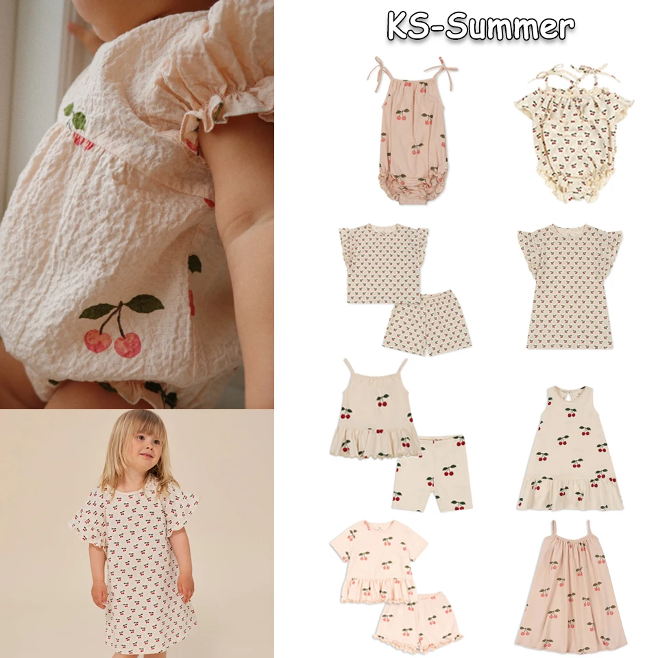 2024 KS Children Summer Clothes Set Mother Kids Outfits Baby Girl Suit Kids Top And Bottom Set For Toddlers Children Clothes-animated-img