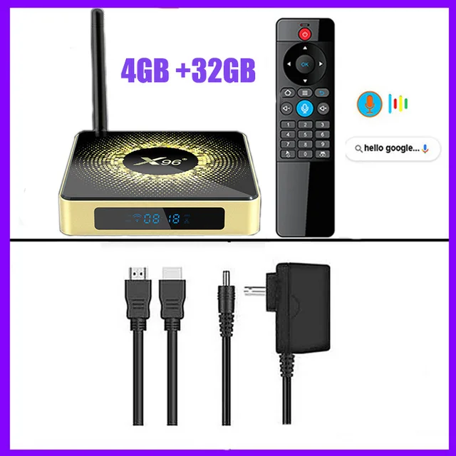 X96 X10 Amlogic S928X Android TV Box 8GB RAM 64GB ROM Support 8K USB3.0  Wifi6