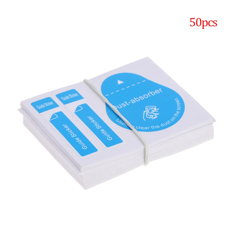 20/50pcs Dust Removal Screen Cleaning Tool 3 in 1 Dust-absorber + Guide Sticker-animated-img