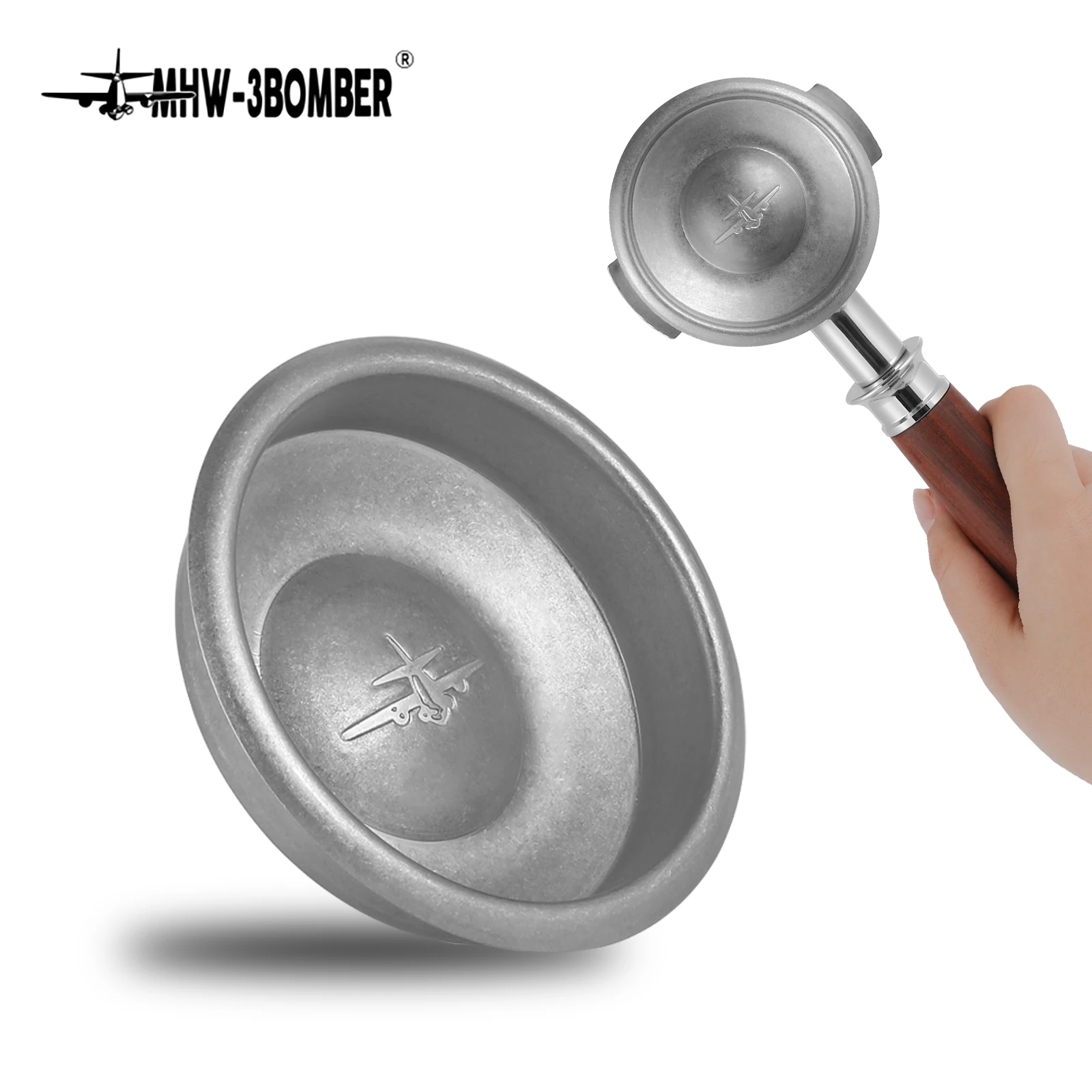 MHW-3BOMBER Coffee Machine Cleaning Powder Bowl Coffee Filter Built-in Clean Bowl Espresso Maker Clean Tool for 58mm Filter Bask-animated-img