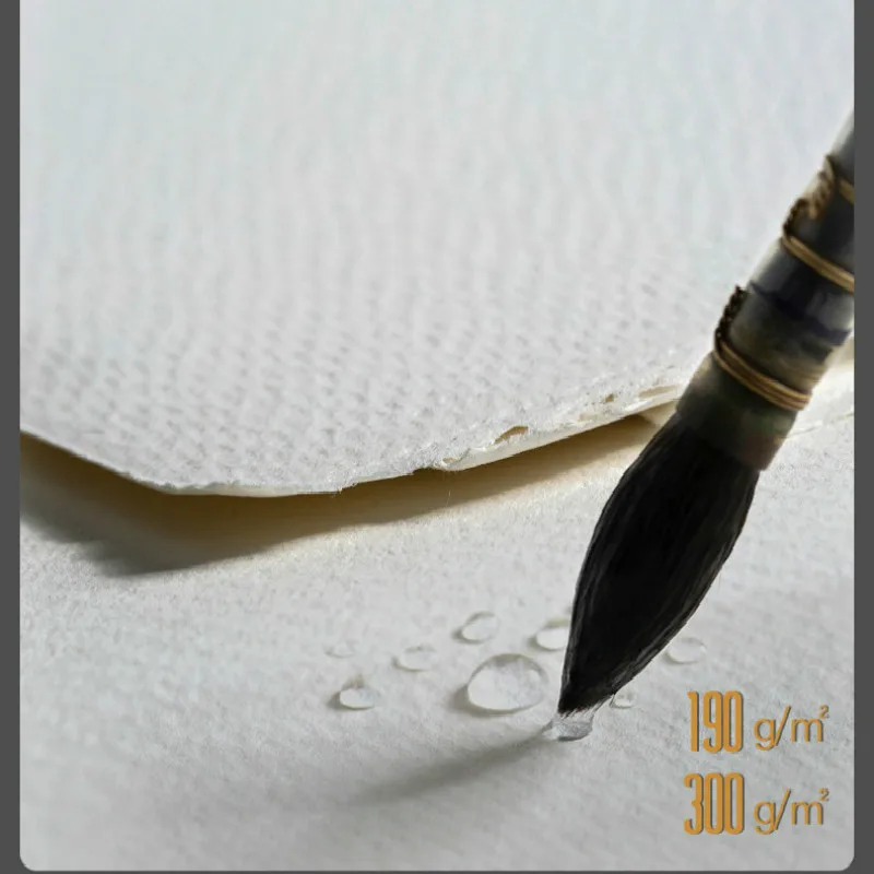 100 Sheets Cotton Watercolor Paper Bulk Cold Press Paper Drawing