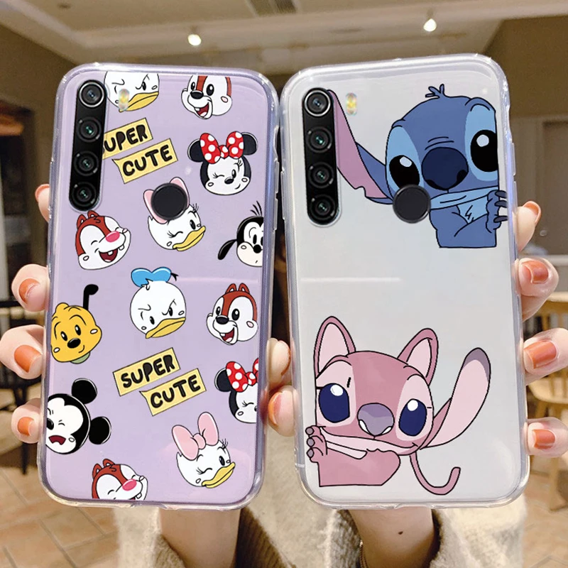 Stitch Case For Redmi Note 8 8T Note8 Pro Protective Cover Anime Cartoon  Soft Silicone Funda For Redmi Note8 T Bumper Capa Cute