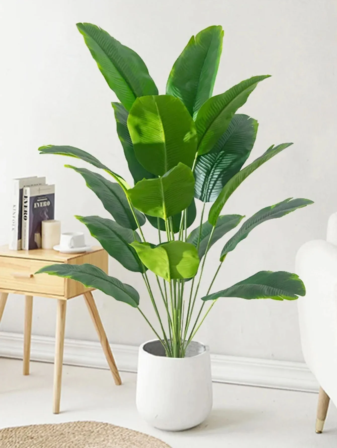 1pc Artificial Plants Large Tropical Palm Tree Fake Banana Plants Leaves Real Touch Plastic Monstera Plant For Home Garden Decor-animated-img