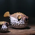 Tea Pet Puffer Fish Ornaments Creative Marine Goldfish Tea Favorite Ornaments Kung Fu Tea Set Table Decoration Home Tray preview-3