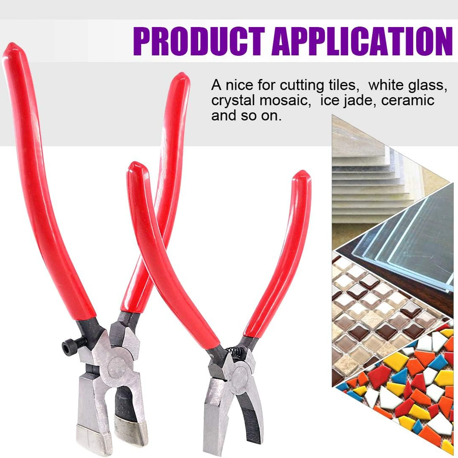 Glass Running Pliers Glass Cutting Tool for Mirrors Stained Glass