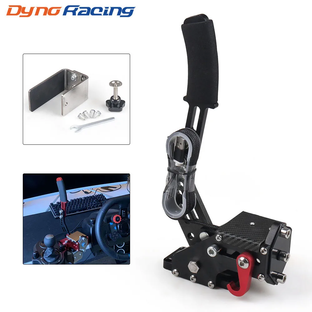 14Bit PC USB Handbrake SIM for Racing Games G27/G29 T500 FANATECOSW DIRT RALLY With Fixed Bracket-animated-img