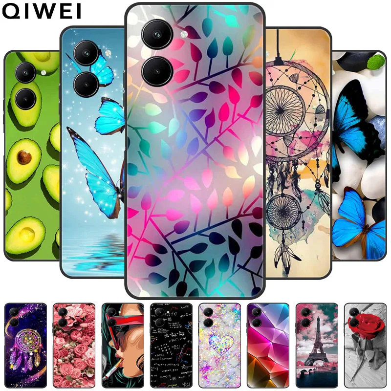 For Realme 10 2022 Lovely Printing Jelly Silicone Case For Realme10 RMX3630 Funda  Realme 10 4G Soft TPU Phone Cases
