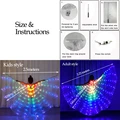 LED Luminous Butterfly Wing Belly Dancing Performance Costumes stage Festival Party Lighting Cloak Luminous Butterfly Wing preview-4