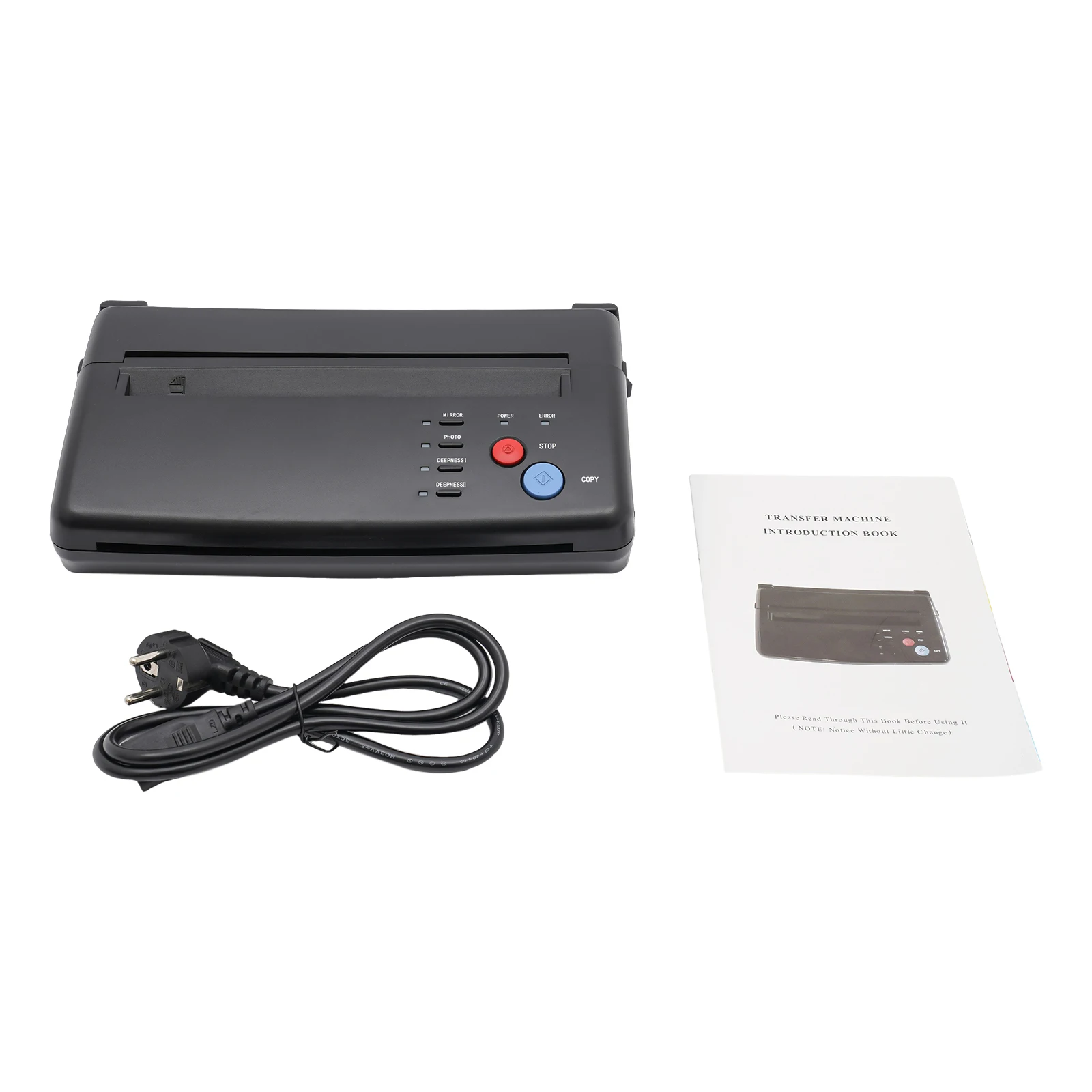 Tattoo Transfer Stencil Printer 220V Copier Machine Effective Scanning Width: 21cm A4, Black-animated-img