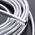 5m/6m/10m Car Door Chrome Moulding Trim Strip Edge Scratch Guard Protector Cover Strip Roll Chrome Styling Moulding Trim Strip preview-1