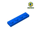 Gobricks 10pcs לבני מוק חלקים צלחת 3710 1x4 תואם להרכיב חלקיקים עבור אבני בניין DIY לבנים צעצועים חינוכיים