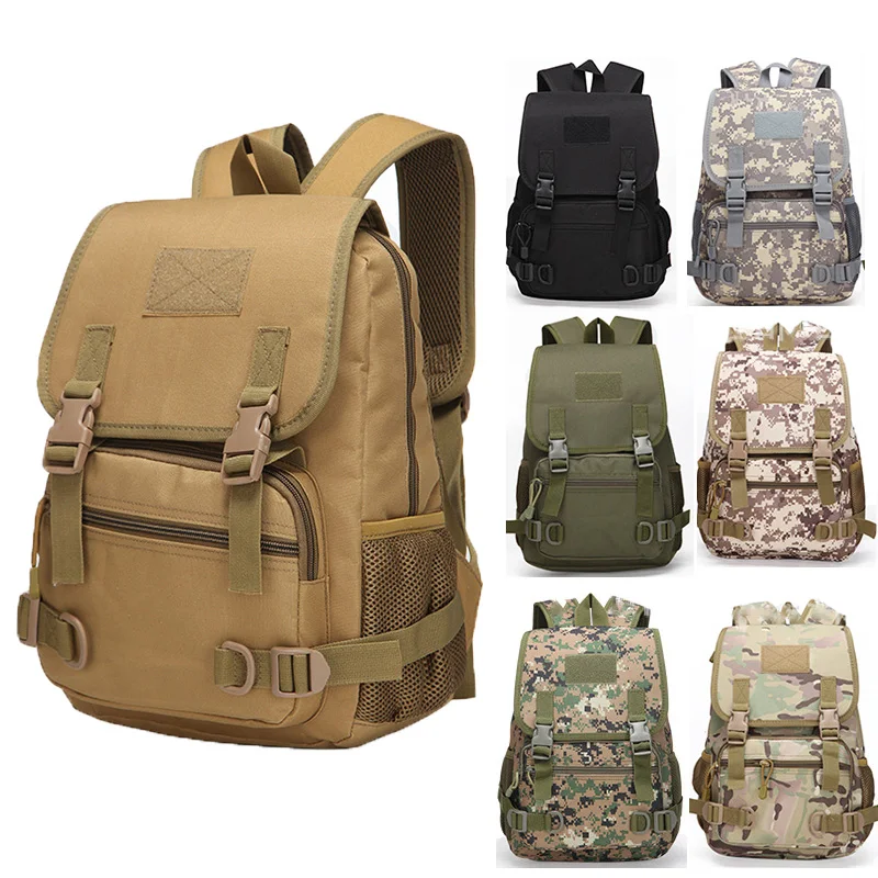 Tactical MOLLE Backpack Camouflage Tactical Outdoor Sports Travel Game Backpack School Bags Kids Hunting Rucksack Assault Pack-animated-img