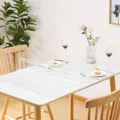 PVC Waterproof Transparent Tablecloth Soft Glass Table Protector Living Room Dining Table Coffee Table Protector Home Decoration preview-4