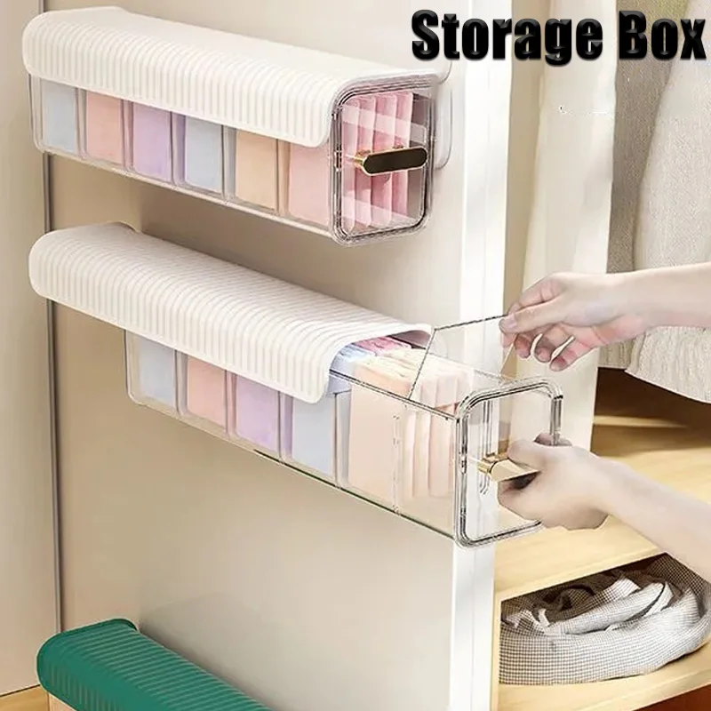 Wall Hanging Transparent Underwear Panties Storage Box Socks