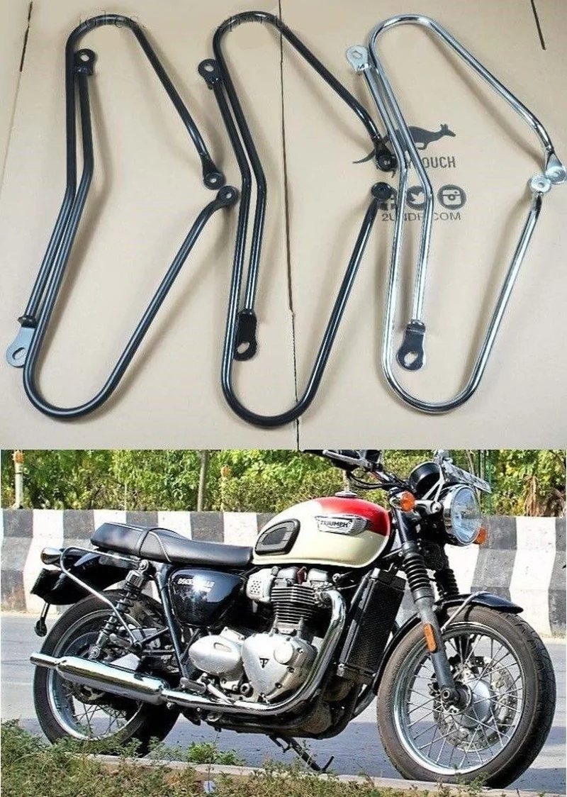 Triumph bonneville pannier rails Clearance