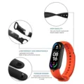 6 Color Silicone Replacement Strap For Mi Bands 7/6/5 Universal Bracelet Straps Black Blue Orange Pink Green Optional Waterproof preview-3