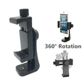 Universal Tripod Mount Adapter Cell Phone Clipper Holder Vertical 360 Rotation Tripod Stand for iPhone X 7 plus for Samsung
