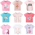 2024 Cotton Girls T-shirts Children's Clothing Girls Tees Toddler shirts Girl Summer Clothes Short Sleeve Kids Tops For Girls