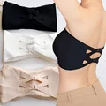 Ice Silk Strapless Bra Girls Seamless Crop Tube Top Bralette for Women Sexy Soft Bras Large Size Bustier Tops Summer Underwear preview-1