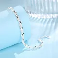 High Quality 925 Sterling Silver Fashion Multiple Styles Bracelet Chain For Women Fashion Wedding Party Beautiful Jewelry Gift preview-3