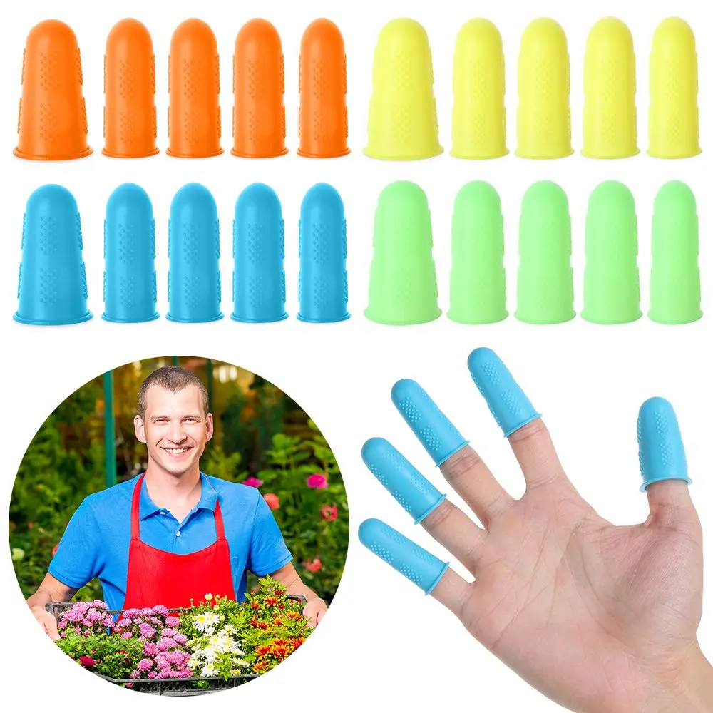 Silicone Thimbles Anti-stick Finger Cover Household Sewing Finger Protector  Multifunctional Fingertips Crafts Sewing Tools