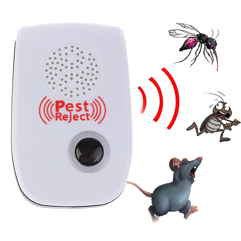 Enhanced Ultrasonic pest killer Electronic Anti Mosquito Insect mouse Repeller-animated-img