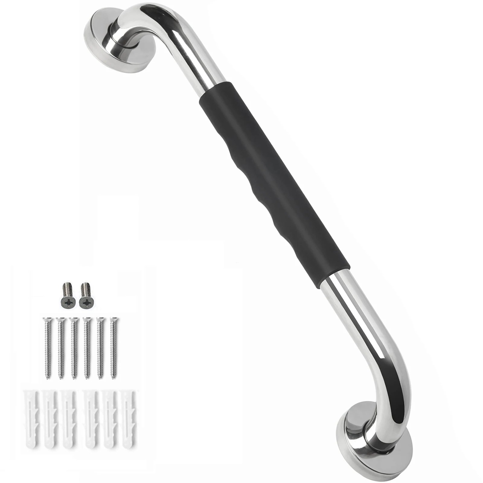 1 Set Shower Grab Bar Home Bathroom  Balance Bar Shower Handle Bath Handle Safety Assist Handle Handicap Safety Grab Bar-animated-img