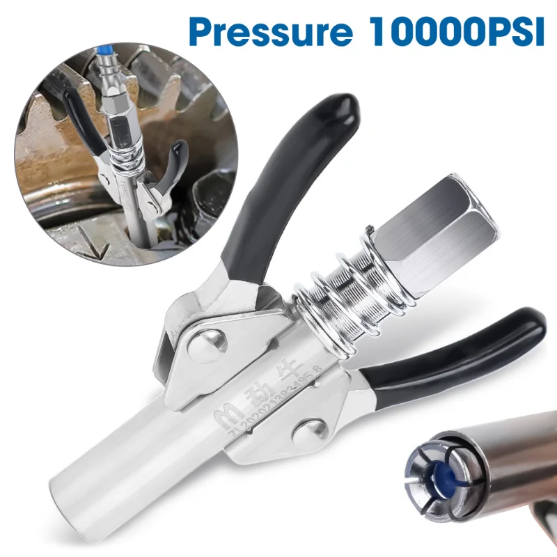 Купить Алиэкспресс 11000PSI Grease Gun Coupler Manual Grease Pump