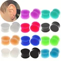 1 Pair Silicone Ear Gauge Plugs Tunnels Expander Flexible Comfortable Ear Stretchers Body Piercing Jewelry 6-25mm Size Available