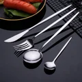 24Pcs Gold Tableware Sets Stainless Steel Cutlery Knife Tea Fork Coffee Spoon Flatware Dishwasher Safe Dinner Kitchen Dinnerware preview-3