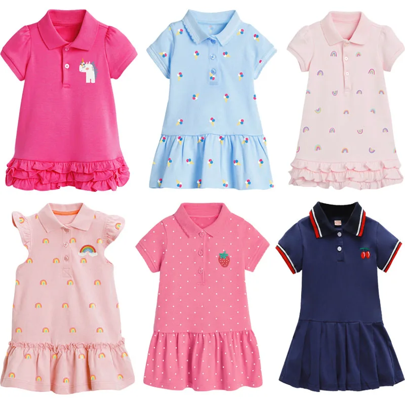 New Girl Dress Children Dresses Unicorn Kids Clothes Fashion toddler Baby Clothing Spring Summer Dress Girl-animated-img