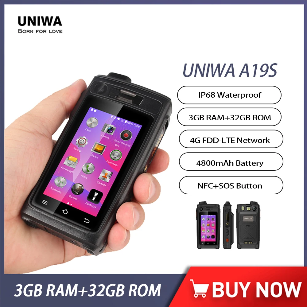 UNIWA W888 Smartphone ATEX Explosion-proof 4G Mobile Phone 4GB 64GB Andriod  11 IP68 Waterproof 5000mAh 6.3 inch NFC Cellphone