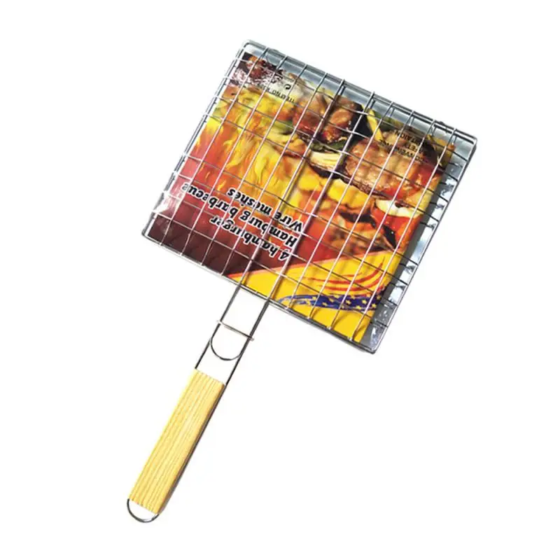 Non-Stick Grilling Basket Grill Mesh Mat Meat Vegetable Steak Picnic Party Barbecue Tool Heat Resistant Grill Sheet Liner-animated-img