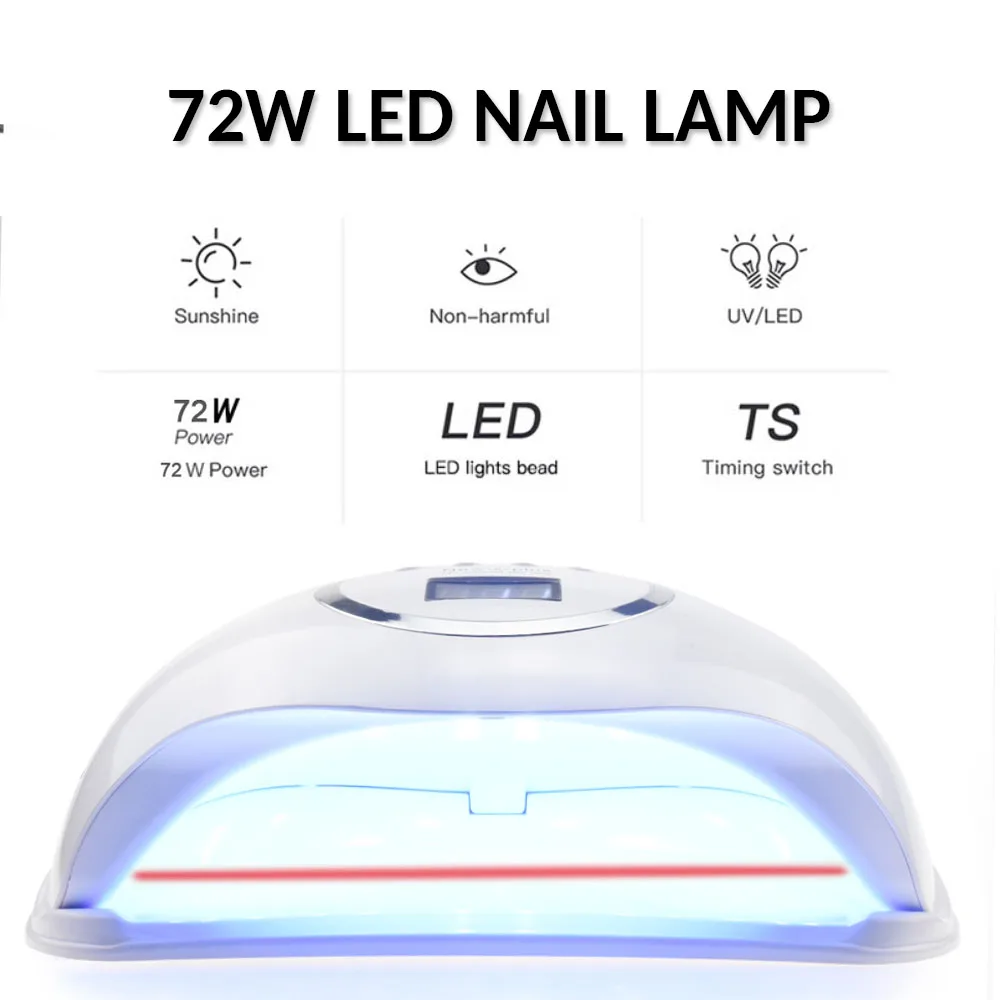 72 watt uv nail lamp