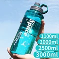 ליטר בקבוקי מים ספורטיביים מים פלסטיק שקופה BPA בקבוק מים חינם נייד לנסיעות בחוץ קנקן כלי שתייה