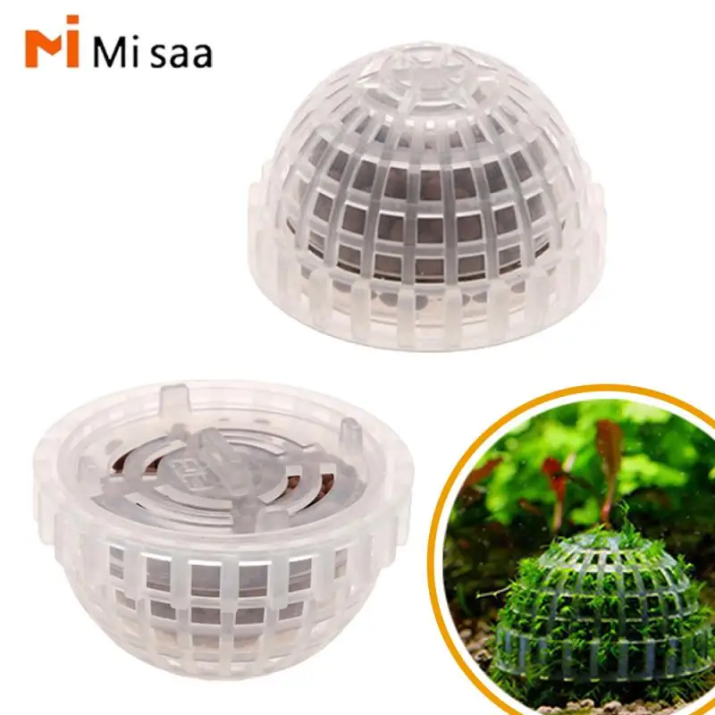 1pc 2-3cm Natural Mineral Live Moss Ball Filter For Aquarium Plant