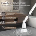 Handheld Cleaning Brush Electric Spin Scrubber Cordless with Adjustable Extension Handle for Wall Window Floor Kitchen Bathroom preview-5