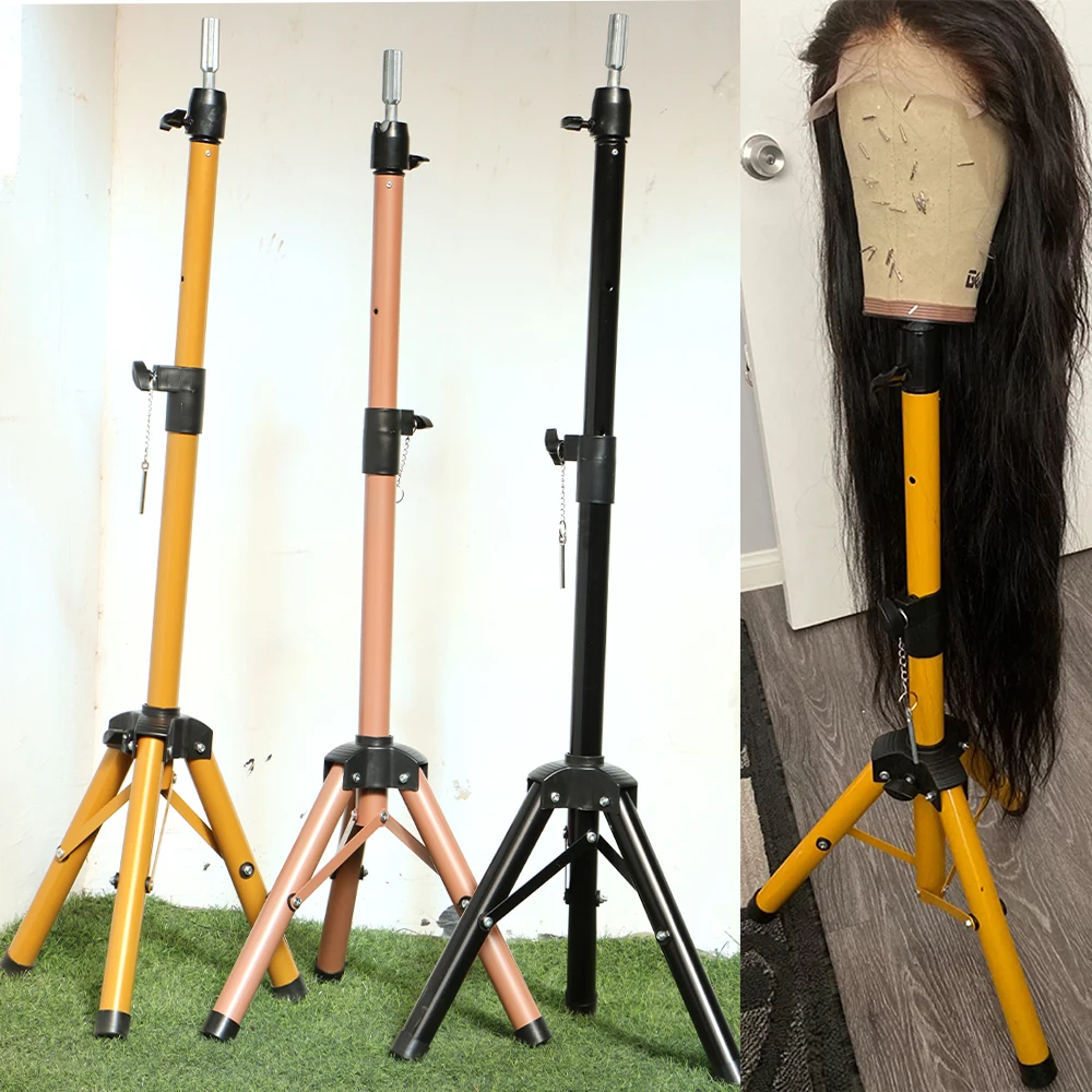 New 161Cm Tripod Stand For Mannequin Head Upgrade Foldable Wig Head Stand  Tripod For Cosmetology Salon Hairdressing Training