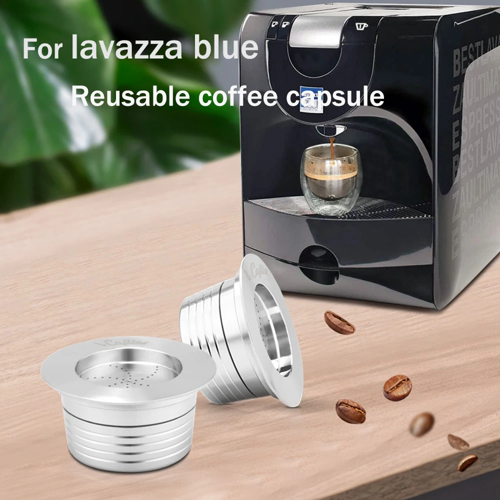 iCafilas Reusable For Lavazza Blue Coffee Capsule Machine Stainless Steel Refillable Capsule Pod For Lavazza LB951 For CB-100-animated-img