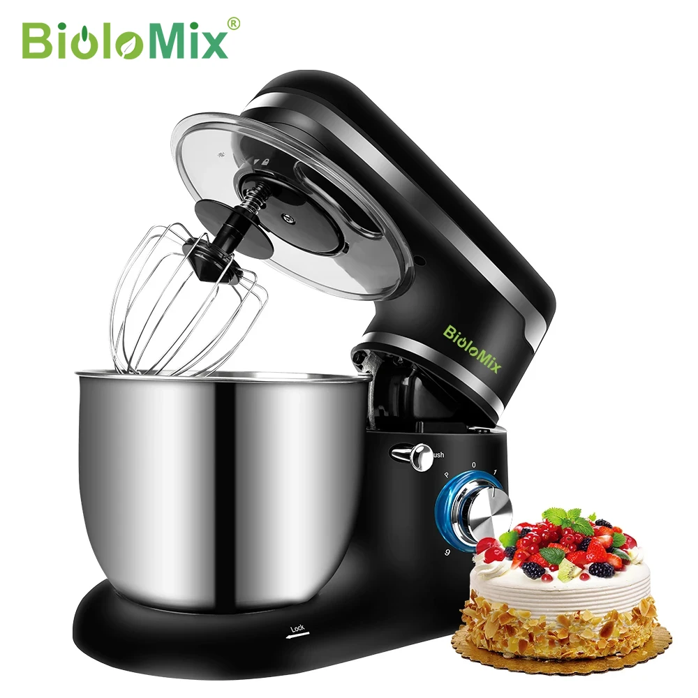 BioloMix BM601 1200W Kitchen Food Stand Mixer Red