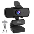 Fifine 1440p מצלמת אינטרנט למחשב Full HD עם מיקרופון, חצובה, עבור שולחן עבודה USB ומחשב נייד, מצלמת אינטרנט בשידור חי לשיחות וידאו-K420