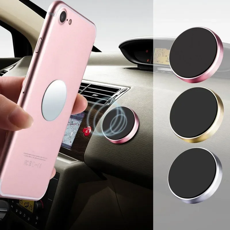 Magnetic Phone Car Holder Universal Magnetic Mount Bracket Stick on Car Dashboard Wall for iPhone Samsung Xiaomi Huawei-animated-img