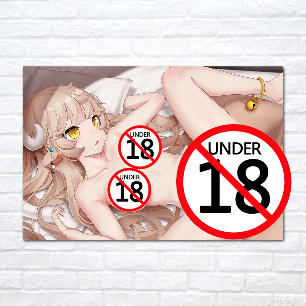 Купить Алиэкспресс | Cartoon Posters Sexy Nude Girl Hot Body Picture Adult  Anime Canvas Printings Decorative Wall Art for Home Room Decor