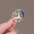 Creative Hollow Cloud Pearl Zircon Brooch For Women Cute Elk Mountain Leaf Flower Corsage Coat Dress Collar Pin Party Jewelry preview-2