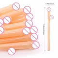 10Pcs Bachelorette Party Penis Straws Bridal Shower Hen Night Willy Penis Novelty Nude Straw for Bar Drinking Supplies preview-2