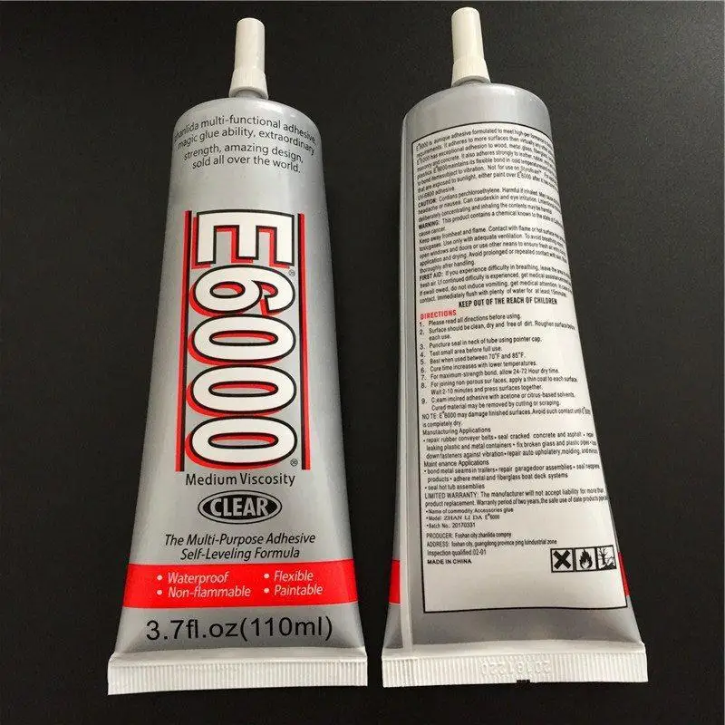 E6000 Glue 15ml / 25ml / 50ml for DIY Crystal Rhinestones Craft Tool  Needles Epoxy Adhesive Strong Hotfix for Jewelry Tool